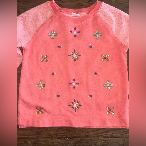 Gymboree Coral Embellished Sweater - Picture 3 of 7